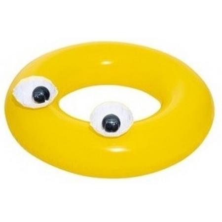 Opblaasbare zwemband geel 91 cm