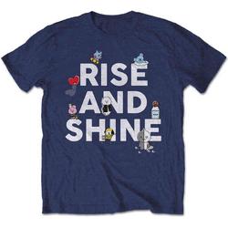 BT21 Heren Tshirt -2XL- Rise And Shine Blauw