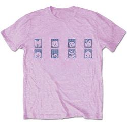 BT21 Heren Tshirt -S- Group Squares Roze