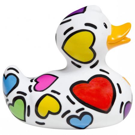 Luxury MINI POP HEART DUCK van Bud Duck: Mooiste Design badeend ter Wereld