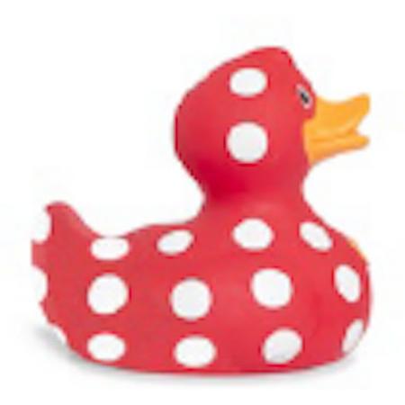 Luxury mini POLKA DOT  Duck van Bud Duck: Mooiste Design badeend ter Wereld