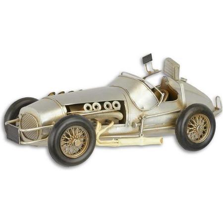 Formule 1 racewagen - Beeld - Tinnen model - 12 cm hoog