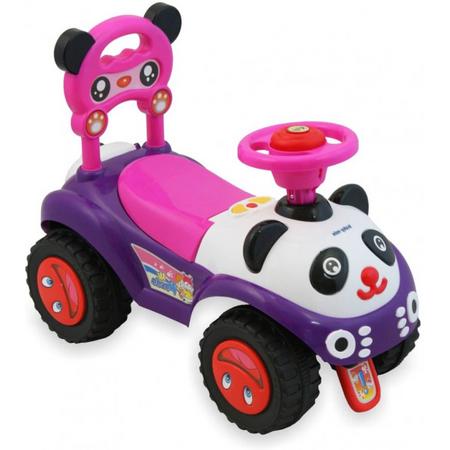 Kleine Panda loopauto-rose