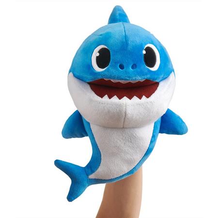 Baby Shark - Daddy Shark - handpop met tempo controle - Interactieve Knuffel
