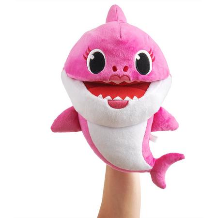 Baby Shark - Mommy Shark - handpop met tempo controle - Interactieve Knuffel