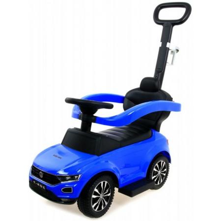 VW T-ROC loopauto blauw