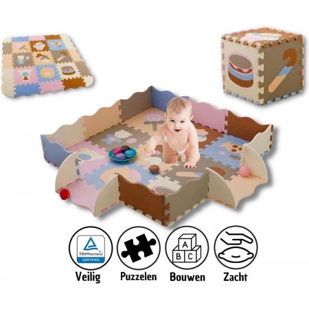 Speelmat – Speelkleed baby – Speelmat foam – Speelmat baby – Speeltapijt – Baby speelmat – Vloerpuzzel foam – EVA foam XL