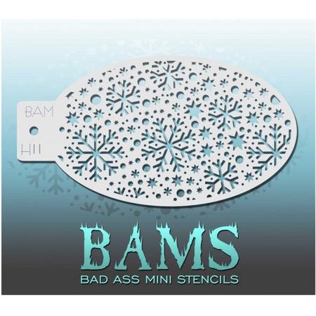 Bad Ass BAM schmink sjabloon / stencil Frozen