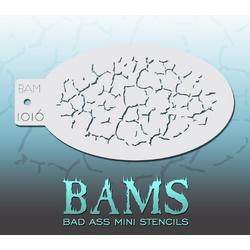 Bad Ass Stencil Nr. 1016 - BAM1016 - Schmink sjabloon - Bad Ass mini - Geschikt voor schmink en airbrush