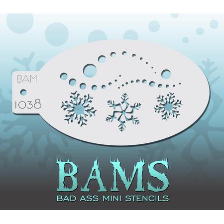 Bad Ass Stencil Nr. 1038 - BAM1038 - Schmink sjabloon - Bad Ass mini - Geschikt voor schmink en airbrush