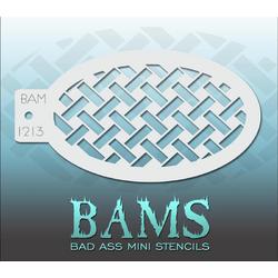 Bad Ass Stencil Nr. 1213 - BAM1213 - Schmink sjabloon - Bad Ass mini - Geschikt voor schmink en airbrush