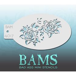 Bad Ass Stencil Nr. 4017 - BAM4017 - Schmink sjabloon - Bad Ass mini - Geschikt voor schmink en airbrush