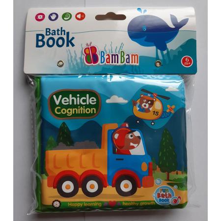 Bam Bam Babyboekje - ontdek de voertuigen - vanaf 6 maand - leuk voor in bad