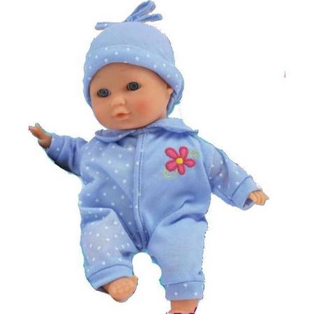 Bambolina Playtime Babypop Dimian 30 Cm Textiel Blauw