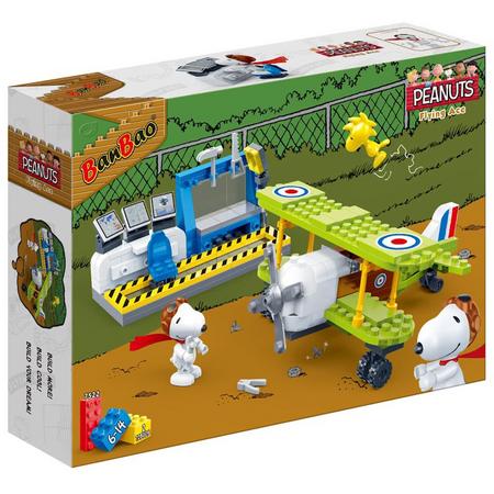BanBao Snoopy Piloot & Vliegtuig-7522