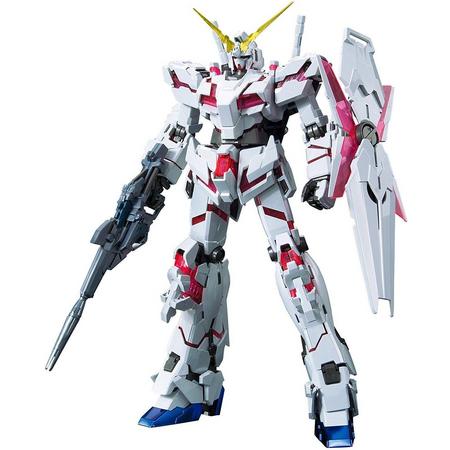 Bandai Gundam Unicorn Bouwpakket Titanium Finish Grijs/rood
