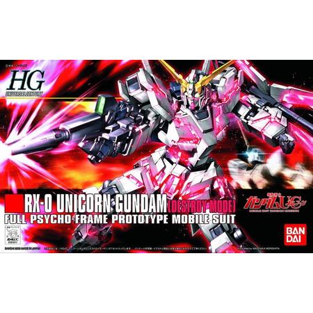 Gunpla HG Mobile Suit Gundam Unicorn RX0 Unicorn Gundam Destroy Mode 1144