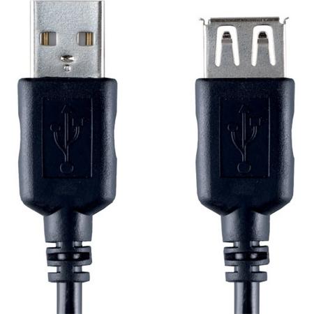 Bandridge USB 2.0 A Male naar USB 2.0 A Female - 2 m