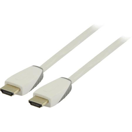 Bandridge witte HDMI kabel versie 1.4 met vergulde contacten - 2 meter