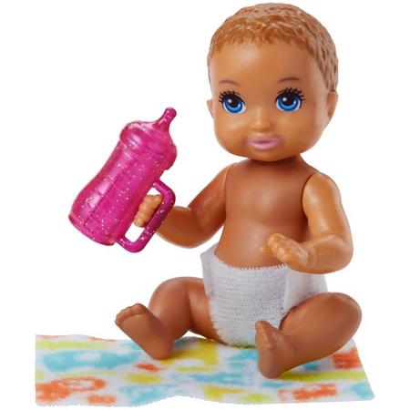 Barbie Babypop Skipper Babysitters Meisjes 6 Cm Lichtbruin