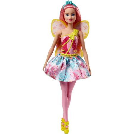 Barbie Dreamtopia Fee Roze Haar- Barbiepop