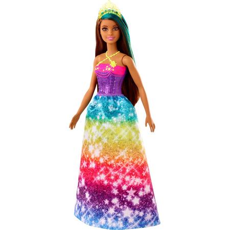 Barbie Dreamtopia Prinses Donker haar - Barbiepop