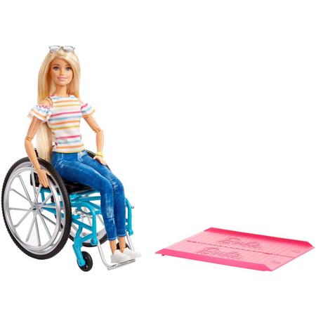 Barbie Fashionistas Blond Haar Met Rolstoel En Accessoires - Barbiepop
