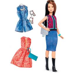 Barbie Fashionistas Pretty in Paisley - Barbiepop met 3 Outfits