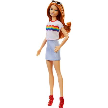 Barbie Fashionistas Tall Met Lang Rood Haar - Barbiepop