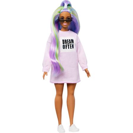 Barbie Fashionistas pop in sweatshirtjurk - Barbiepop
