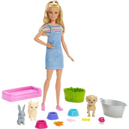 Barbie Huisdierenwassalon Speelset - Barbiepop