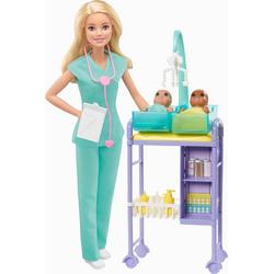 Barbie Kinderarts Poppen en Speelset - Barbiepop