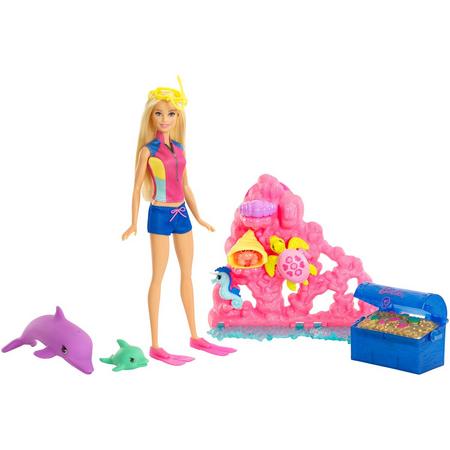 Barbie Magische Dolfijn Oceaanschat Speelset - Barbiepop