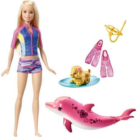 Barbie Magische Dolfijn Snorkelplezier Vrienden - Barbiepop