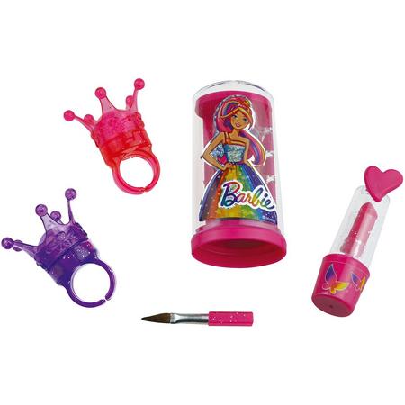 Barbie Make-up Set Lipgloss Ringen Roze