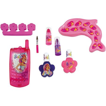 Barbie Make-up Set Mobieltje En Dolfijn Roze