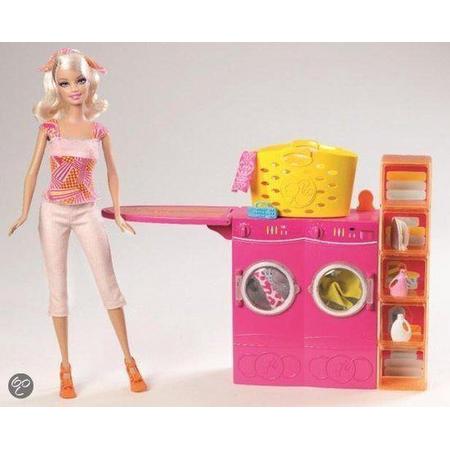 Barbie Meubelset Wasruimte met Pop