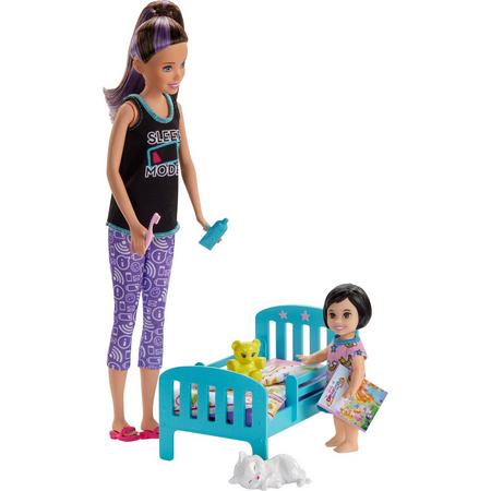 Barbie Skipper Babysitter Bedtijd Speelset - Barbiepop