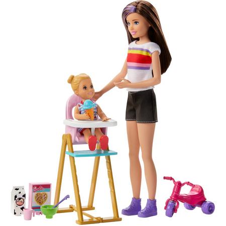 Barbie Skipper Babysitter Etenstijd Speelset - Barbiepop