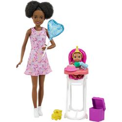 Barbie Skipper Babysitter Speelset - Verjaardag donkere