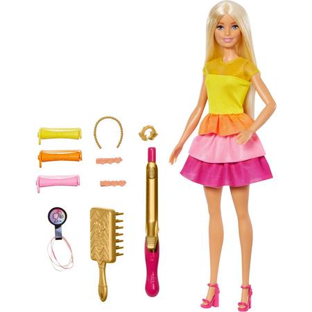 Barbie Ultieme krullen Barbiepop en Speelset - Barbiepop