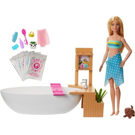 Barbie Wellness Bubbelbad en Pop - Barbiepop