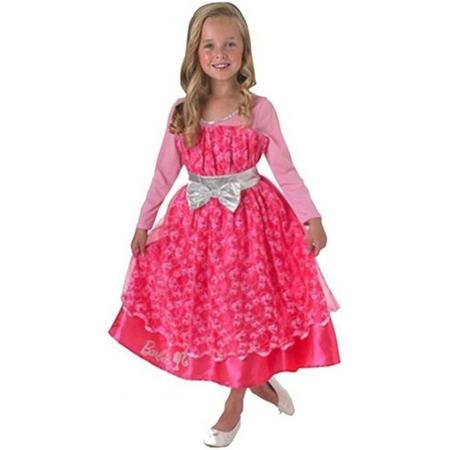 Roze Barbie deluxe jurk voor meisjes 92-98 (2-3 jaar)