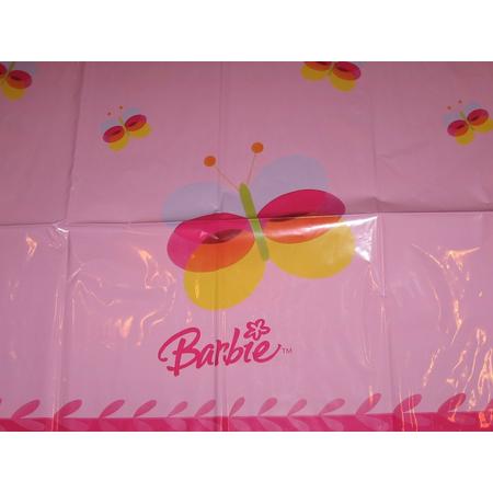 tafelkleed - Barbie - plastic - 120 x 180 cm