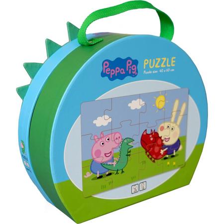 Peppa Pig - Puzzelkoffer - George - Puzzel - 12 puzzelstukjes - Speelgoed