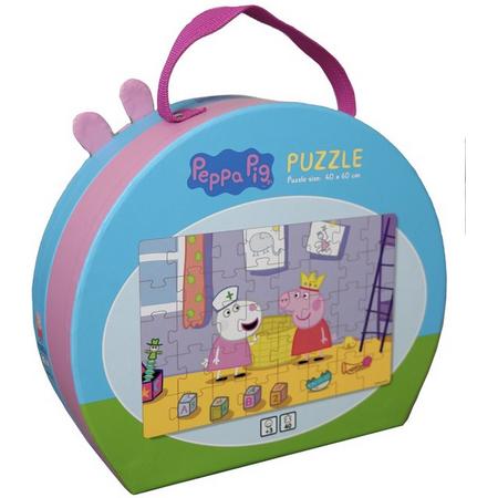 Peppa Pig - Puzzelkoffer - Puzzel - 40 puzzelstukjes - Speelgoed