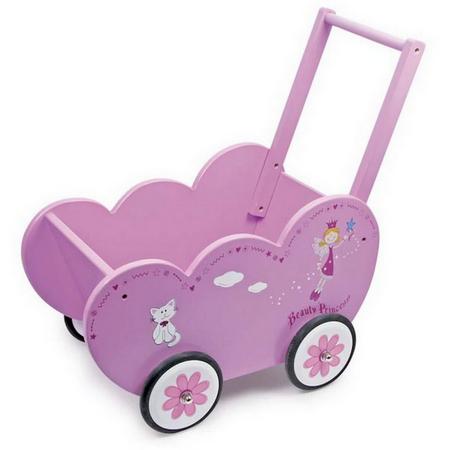 Base Toys Houten Beauty Princess Poppenwagen
