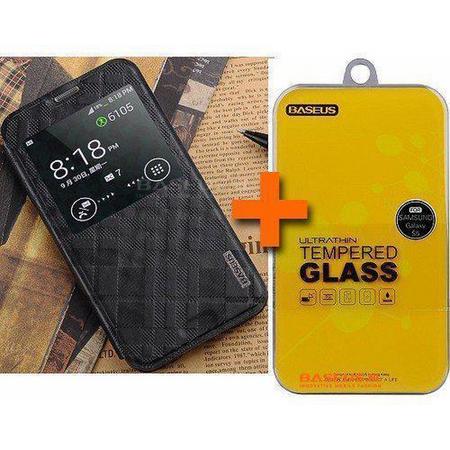 Baseus Brocade Case met Screenprotector Tempered Glass Limited Edition Zwart