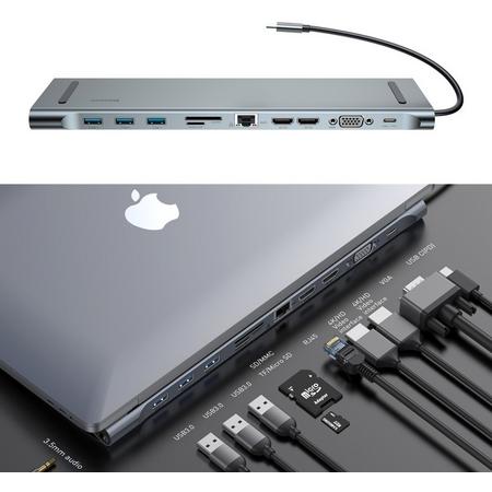 Baseus USB-C 11-in-1 Smart Hub Station voor notebooks en macbook