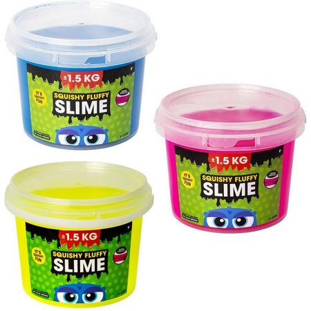 Squishy Fluffy Slime Emmer 1,5 Kilo Assorti